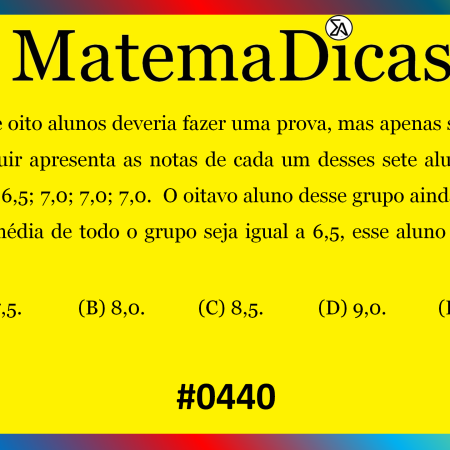 Média Simples - Matemática - #440