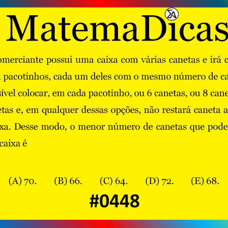 MMC - Matemática - #448